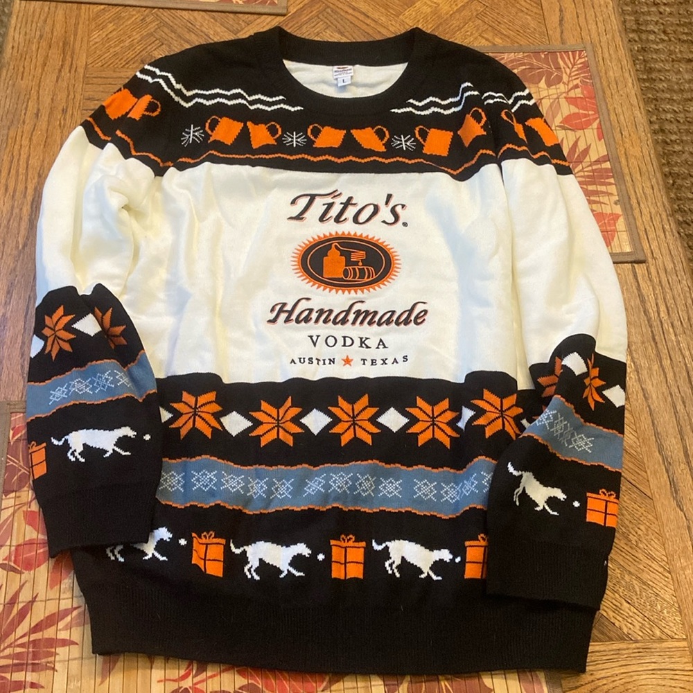 Tito’s Sweater, *Ugly Sweater, Holiday Party*